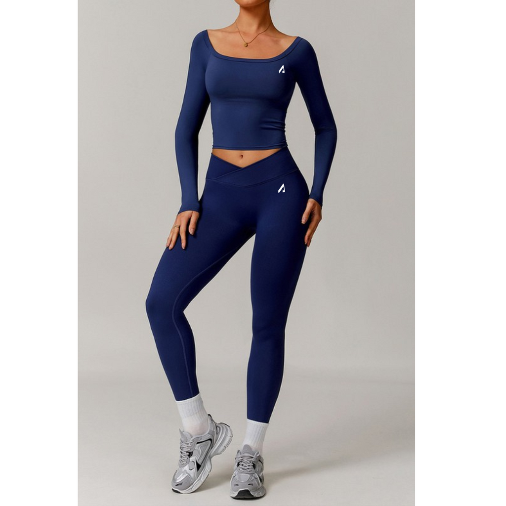 Elevate Multi-wear Off Shoulder Top - Navy