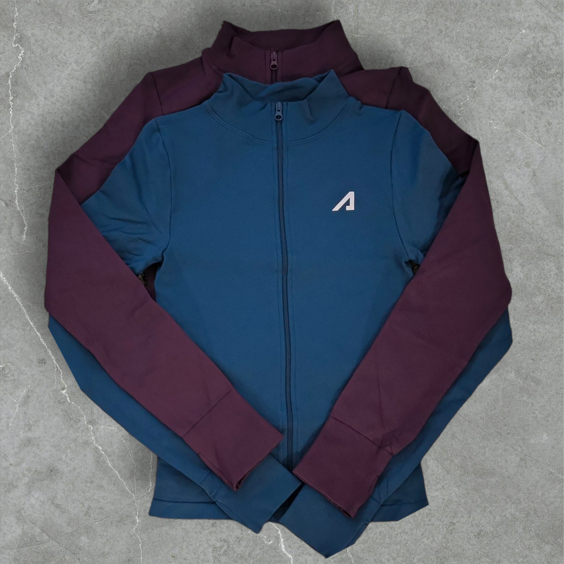 Sculpt Plum Zip-Up Performance Jacket