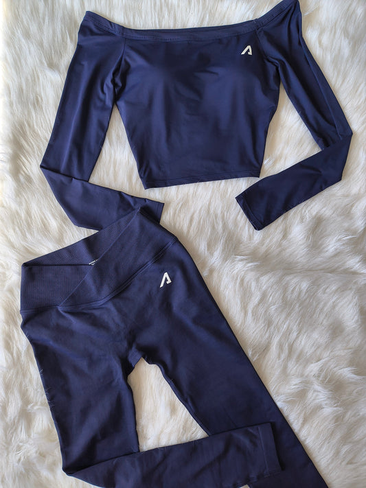 Elevate Multi-wear Off Shoulder Top - Navy