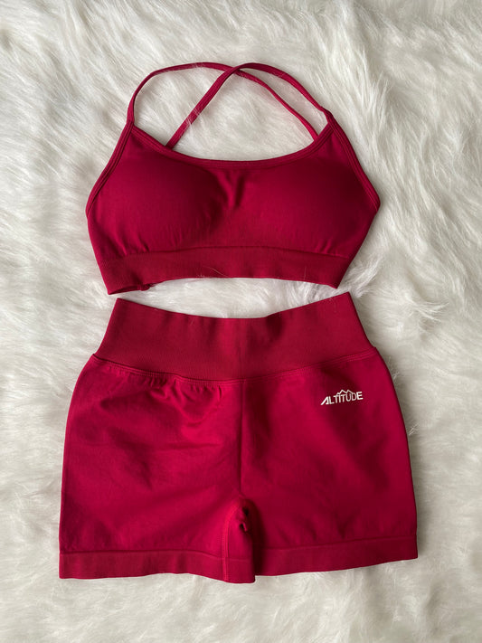 Sculpt Signature Bra - Red