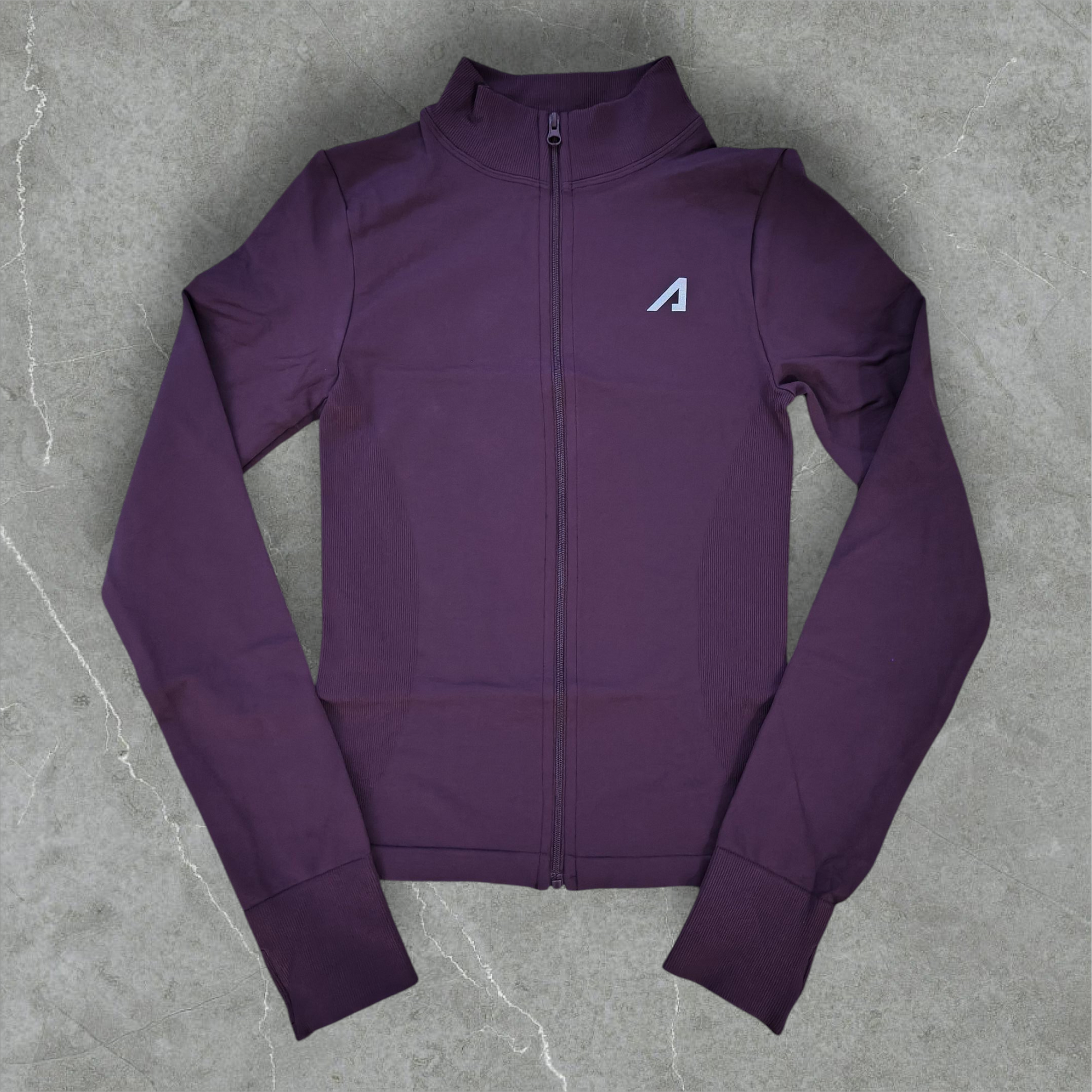 Sculpt Plum Zip-Up Performance Jacket